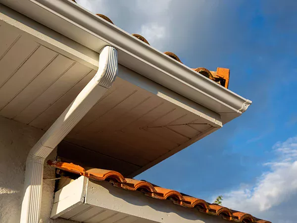 Gutter system on home